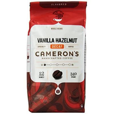 Cameron's Vanilla Hazelnut Decaf Whole Bean Coffee, 12-Ounce Bags (Pack of 3)