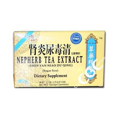 Nepherb Tea Extract SUGAR FREE GRANULE (Shen Yan Niao Du Qing) 12 Packets X 4
