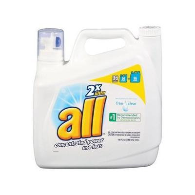 All 2x Ultra Free Clear Liquid Laundry Detergent, 150 Oz