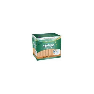 Always Ultra Thin Overnight Pads With Wings, Unscented, 76 Count