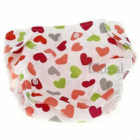 Baby Infant Diaper Nappy Cover Cat Hearts Pattern Leakproof