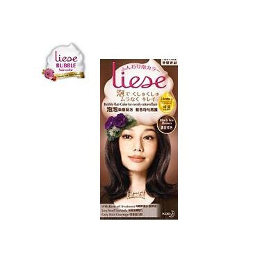 Kao Japan liese Prettia Bubble Hair Color Dying Kit - Black Tea Brown