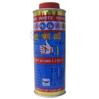 Nguan Soon Thai White Pepper Powder (Prik Thai) - 20 gram can