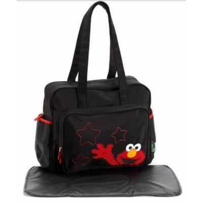 Elmo Diaper Bag LARGE Black / red Sesame Beginnings street baby