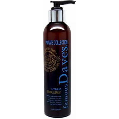 Intimate Personal Lubricant Water Based Ultra-smooth 8oz Bottle for Him or Her By Famous Dave