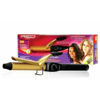 RED Ceramic Hot Styler Curling Iron (1