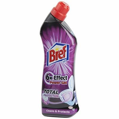 Bref by Henkel - 6x Total Protection Power Gel Toilet Cleaner 750ml (Pack of 6)