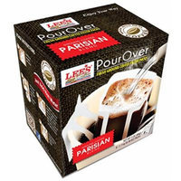 Lee's Coffee Pourover Fresh Ground Filter Packs, Parisian, 8 Count (Pack of 22)