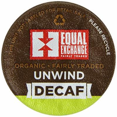 Equal Exchange Organic Decaf Unwind Blend Single Serve Cups, 4.36 Ounce (Pack of 12)