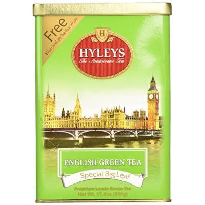 HYLEYS Tea English Green Tea, 17.6 Ounce