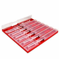 Syringe Tray - 7 Compartment Red- Made in the Usa