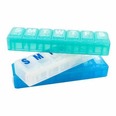 EZY Dose 7-day Locking Pill Reminder - Medium Each Compartment Will Hold 12 Aspirins Size 5 1/8