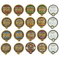 Crazy Cups Fair Trade Deluxe Sampler, Single serve cup Portion Pack for Keurig Single serve cup Brewers, (Pack of 20)