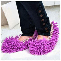 Home Mop Sweep Floor Cleaning Duster Cloth Housework Lazy Soft Slipper Shoes