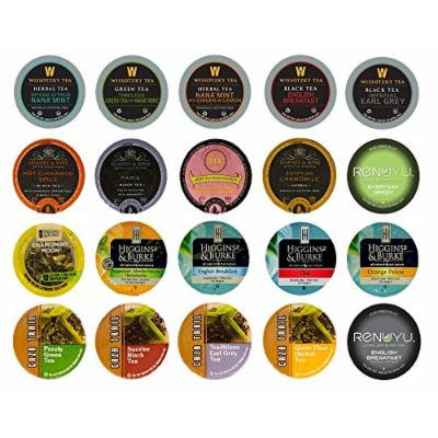 Crazy Cups Tea single Serve Cups for Keurig K cups Brewer Variety Pack Sampler, 20 count
