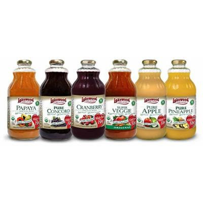 Lakewood Organic All-Star Variety Pack 1, 32-Ounce Bottles (Pack of 6)