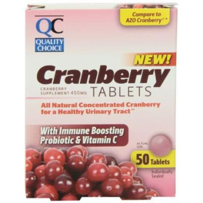 Quality Choice Azo 100% All Natural Concentrated Cranberry 450mg. Tablet 50 Count , Boxes (Pack of 3)