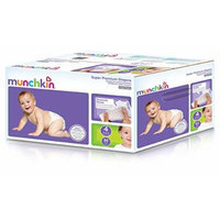 Munchkin Super Premium Diapers, Size 4/Large Ultra (22-37 Pounds), 92 Count