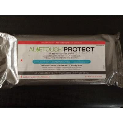 Medline Aloetouch Protect DIMETHICONE Wipes Unscented