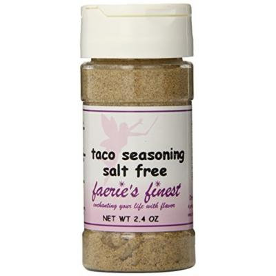 Faeries Finest Taco Seasoning, Salt Free, 2.40 Ounce
