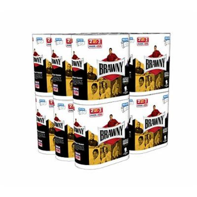 Brawny Super Size Value Package Giant Roll Paper Towel, White, Pick-A-Size, 48 Count