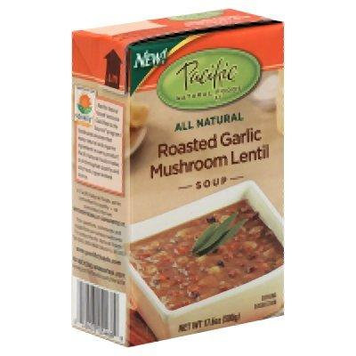 Pacific Natural Foods Roasted Garlic Mushroom Lentil 17.6 Oz (Pack of 12) - Pack Of 12