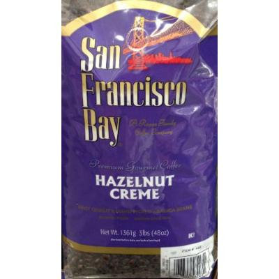 3 Pounds San Francisco Bay Hazelnut Crème Premium Gourmet Whole Bean Coffee First Quality Hand Picked Arabica Beans