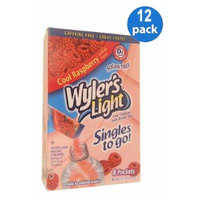 Wyler's Light COOL RASPBERRY Natural Flavors Soft Drink Mix Sugar Free 8 Sticks In Each Box (12 Pack)...GL