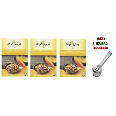 Mighty Leaf Tea , Organic African Nectar ,(with FREE Tea Bag Squeezer) (3 Pack)