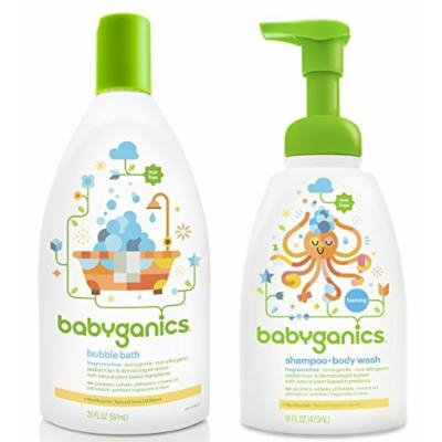 Babyganics Baby Bubble Bath with Shampoo & Body Wash, Fragrance Free