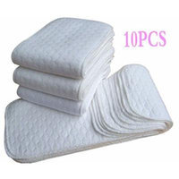 10pcs New Reusable Baby Modern Cloth Diaper Nappy Liners inserts 3 Layers