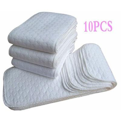 10pcs New Reusable Baby Modern Cloth Diaper Nappy Liners inserts 3 Layers