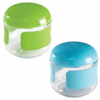 OXO Tot Flip-Top Snack Cup, 2 Pack - Green/Aqua