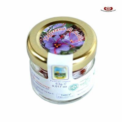 Organic Italian Saffron Glass Jar 0.5 Gram
