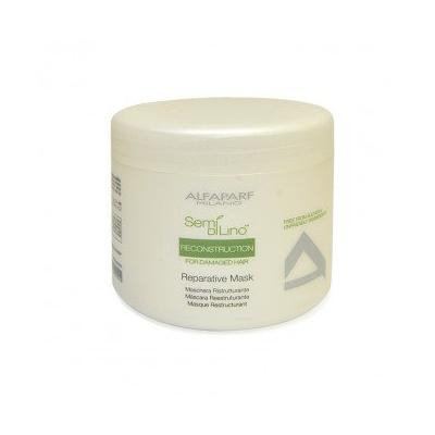 Alfaparf 16356911844 Semi Di Lino Reconstruction Reparative Mask - For Damaged Hair - 200ml-6.76oz