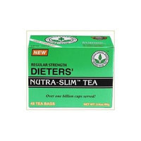 Regular Strength Dieters' Nutra-Slim Tea Triple Leaves Brand - 48 Tea Bags