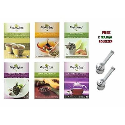 Mighty Leaf Tea Variety Pack (Pack of 6) 1 Mighty Leaf Tea Chamomile Citrus, 1 Mighty Leaf Tea Green Tea Tropical, 1 Mighty Leaf Tea Mint Melange, 1 Mighty Leaf Tea Organic Earl Grey, 1 Mighty Leaf Tea White Orchard, 1 Mighty Leaf Tea Organic Breakfast...