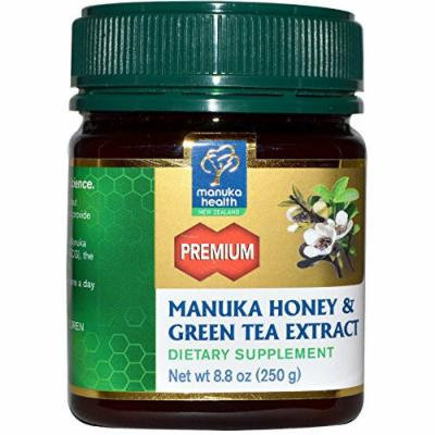 Manuka Health Premium Manuka Honey with Green Tea Extract, 8.75 Ounce