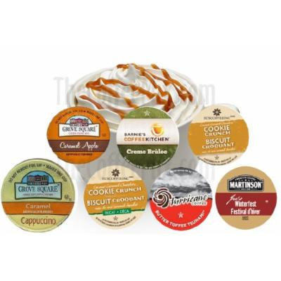 12 Cup SWEET CARAMEL DREAM Sampler! Delicious Caramel Inspired Flavored Single Serve cups!