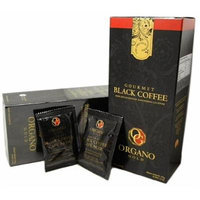 4 Boxes Organo Gold Gourmet Cafe Noir, Black Coffee 100% Certified Ganoderma Extract Sealed (1 Box of 30 Sachets)