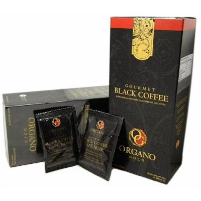 4 Boxes Organo Gold Gourmet Cafe Noir, Black Coffee 100% Certified Ganoderma Extract Sealed (1 Box of 30 Sachets)