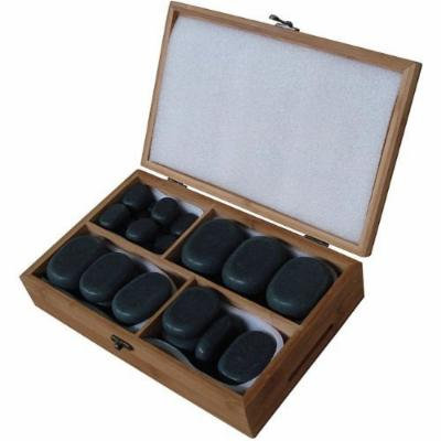 Sivan Health and Fitness Basalt Lava Hot Stone Massage Kit with 36 Pieces