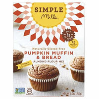 Simple Mills Pumpkin Almond Flour Muffin Mix, 9.0 Ounce Boxes (Pack of 3)