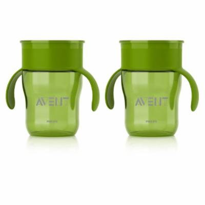 Philips AVENT BPA Free 2 Pack Natural Drinking Cup, 9 Ounces, Green