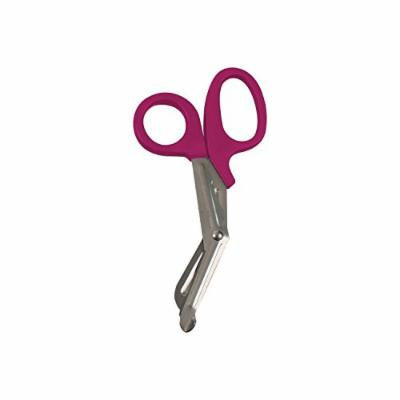 Dynarex Bandage Shears Stainless Steel Handle, Magenta/Pink, 7/5 Inch, 50 Count