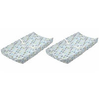 Summer Infant Plush Pals Changing Pad Cover - 2 Pack, Blue Swirl