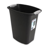 Sterilite 3 Gallon Wastebasket Black (Pack Of 6)