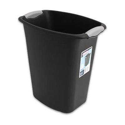 Sterilite 3 Gallon Wastebasket Black (Pack Of 6)