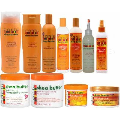 Cantu Shea Butter JUMBO COMBO (Shampoo, Conditioner, Grow Strong, Oil Moisturizer, and Leave in Conditioner, No Drip, Twist Gel, Curl Cream, Hair Lotion, shine mist) plus 2 FREE of apple eyePENCILS INCLUDED