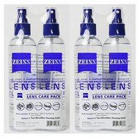 4 Pack Zeiss Lens Cleaner Spray 8 Oz Bottles for Glasses Camera Laptops Cellphones (32oz) + 4 Microfiber Cleaning Cloths (4)